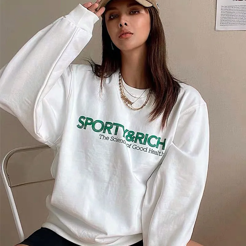 2023 Autumn American Vintage Letters Print White Cool Women Pullover Round Neck Cotton Loose Sport Couples Clothes
2023 Autumn American Vintage Letters Print White Cool Women Pullover Round Neck Cotton Loose Sport Couples Clothes