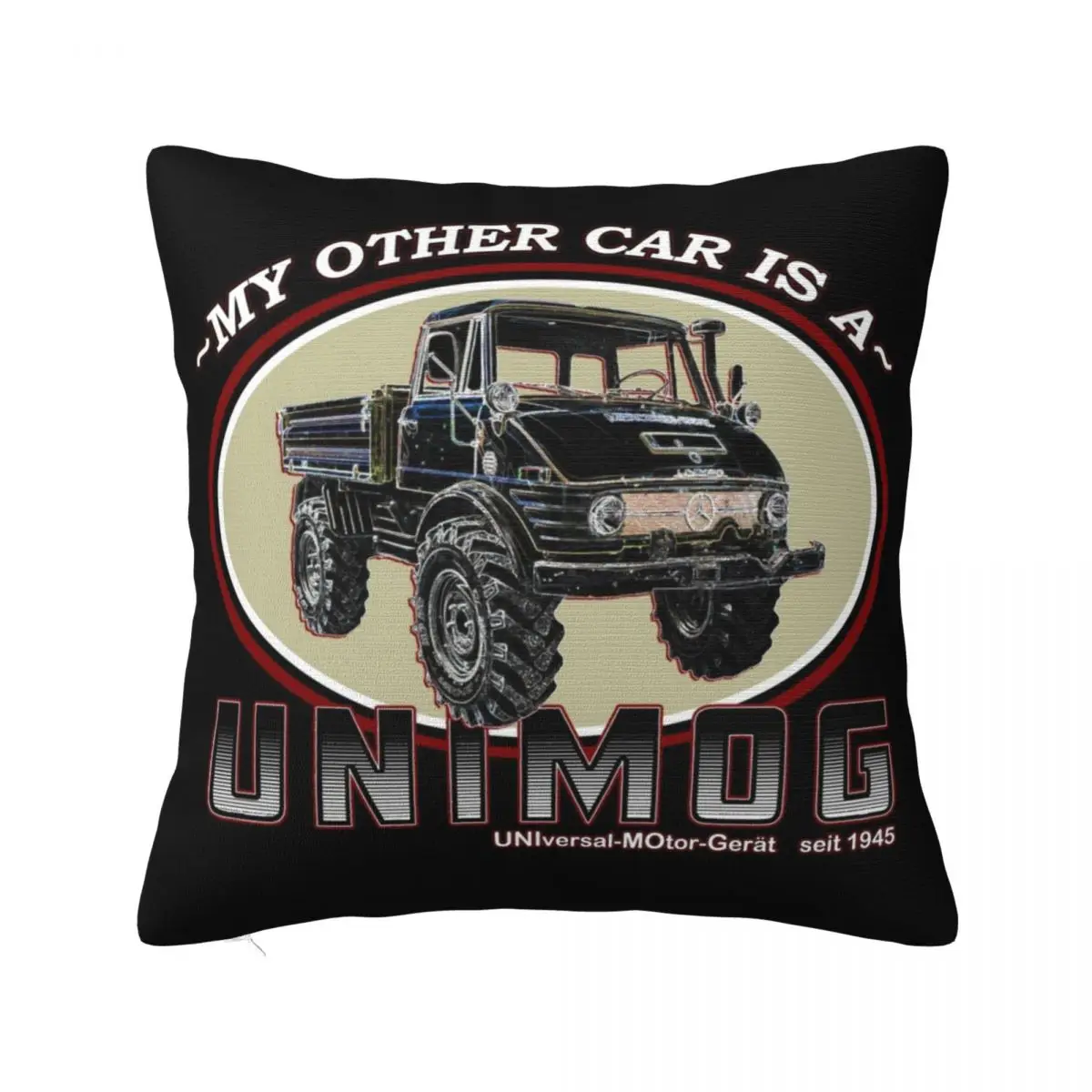 Мой другой автомобиль-это UNIMOG (черный фон), декоративные подушки, диванная подушка
Мой другой автомобиль-это UNIMOG (черный фон), декоративные подушки, диванная подушка