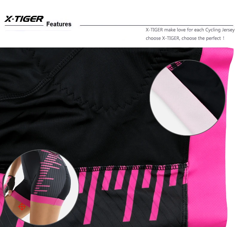 X-TIGER Women Triathlon Cycling Jersey Set Short Sleeve Skinsuit Maillot Ropa Ciclismo Professional Team Bicycle Jumpsuit X-TIGER Women Triathlon Cycling Jersey Set Short Sleeve Skinsuit Maillot Ropa Ciclismo Professional Team Bicycle Jumpsuit