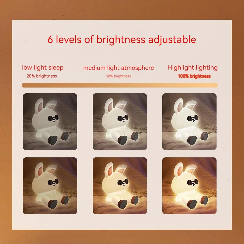 Led 3D Panda Shape Usb Rechargeable Table Led Lamp Night Light Sili Kids Night Light Bunny LED Lamp Chargeable Battery SONG MAN
Led 3D Panda Shape Usb Rechargeable Table Led Lamp Night Light Sili Kids Night Light Bunny LED Lamp Chargeable Battery SONG MAN