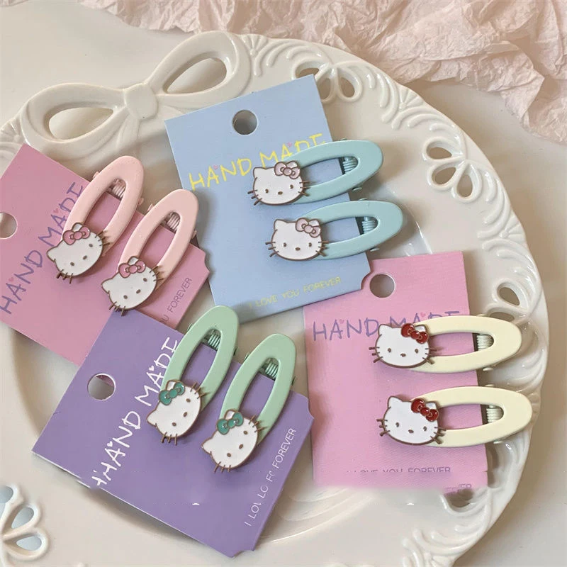 2Pcs Sanrio Kawaii Hello Kitty Children Anime Hair Clip Barrette Cute Sweet Cartoon Hair Accessories Lovely Gifts for Girls
2Pcs Sanrio Kawaii Hello Kitty Children Anime Hair Clip Barrette Cute Sweet Cartoon Hair Accessories Lovely Gifts for Girls