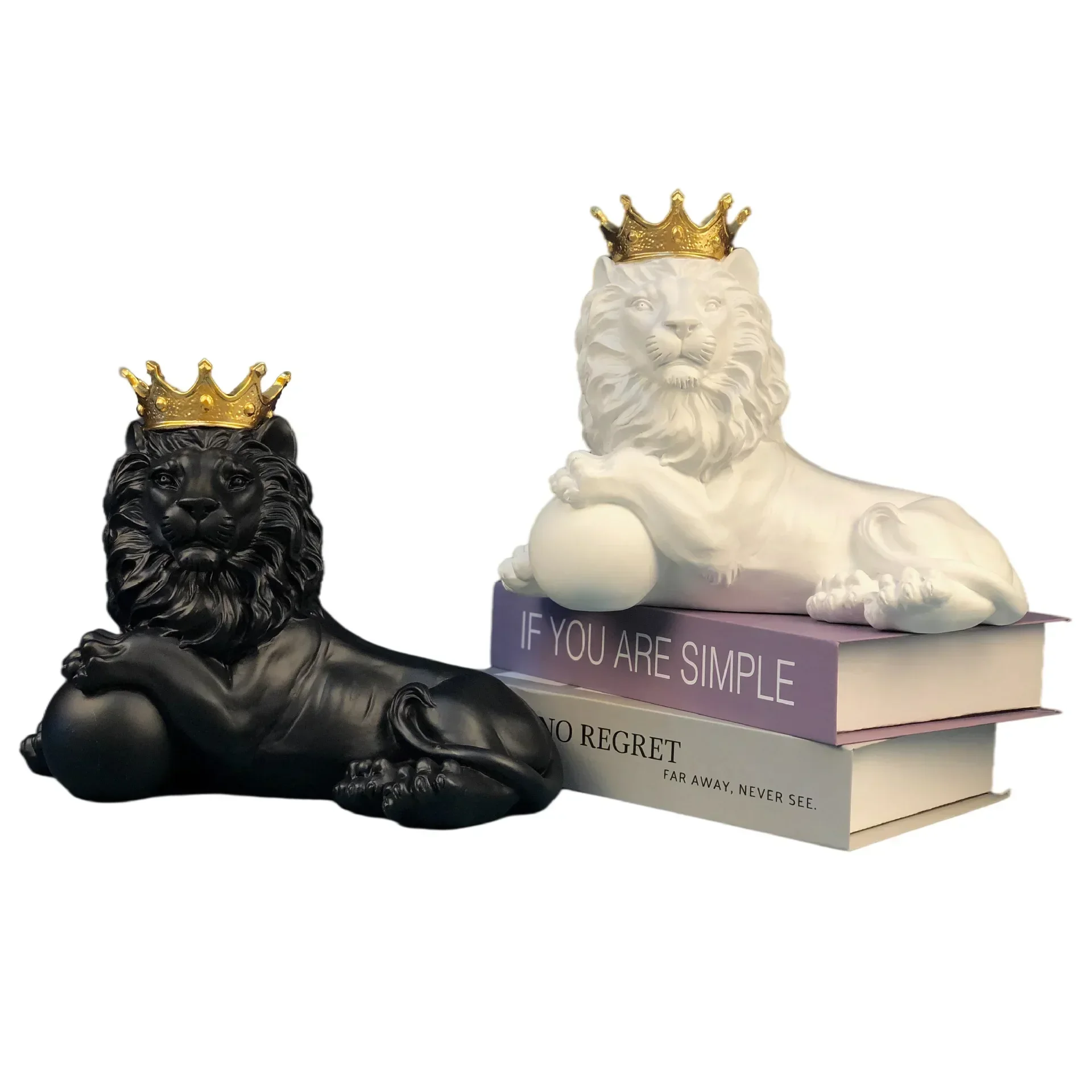 

Sculpture Nordic Lion Statues For Decoration Lion Statue Nordic Resin Figurine Animal Abstract Nordic Decoration Home Model