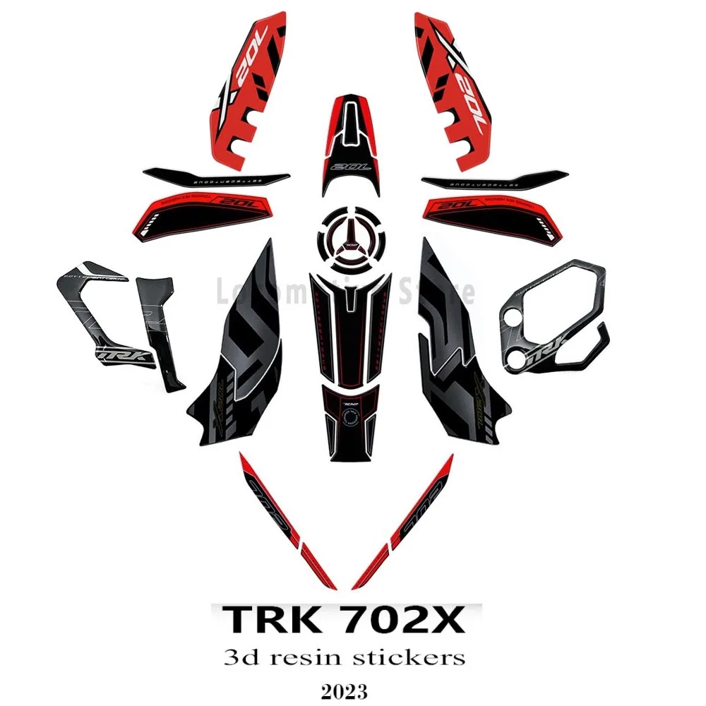 

Аксессуары для мотоциклов TRK 702X 2023, набор 3D гелевых эпоксидных наклеек из эпоксидной смолы, защитная накладка на бак для Benelli TRK 702X TRK 702 X