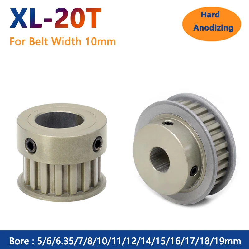 1pc 20 Teeth XL Timing Pulley 20T Hard Anodized Aluminium Synchronous Wheel Bore 5 6 6.35 7 8-19mm for Belt Width 10mm BF K Type
1pc 20 Teeth XL Timing Pulley 20T Hard Anodized Aluminium Synchronous Wheel Bore 5 6 6.35 7 8-19mm for Belt Width 10mm BF K Type