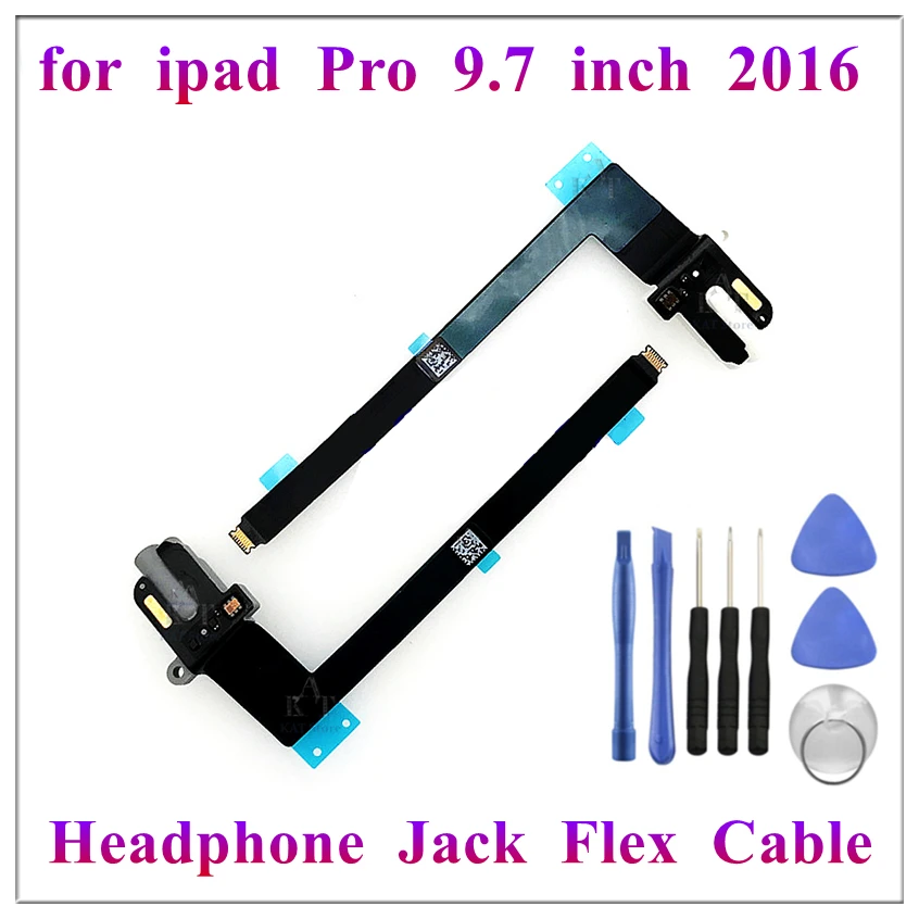 

1Pcs Headphone Audio Earphone Jack Dock Port Connector Flex Cable For Ipad Pro 9.7 Inch 2016 A1673 A1674 A1675 Replacement Parts