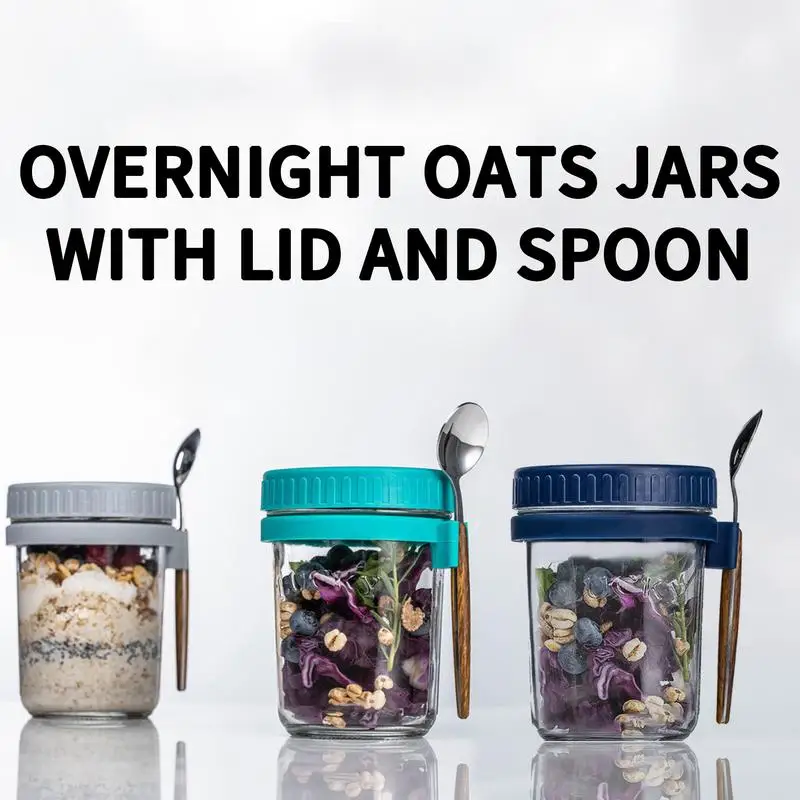 Overnight Oats Jar With Spoon Set Breakfast Oatmeal Cereal Nut Yogurt Salad Cup Portable Storage Jars Bento Tuppers Lunch Box
Overnight Oats Jar With Spoon Set Breakfast Oatmeal Cereal Nut Yogurt Salad Cup Portable Storage Jars Bento Tuppers Lunch Box