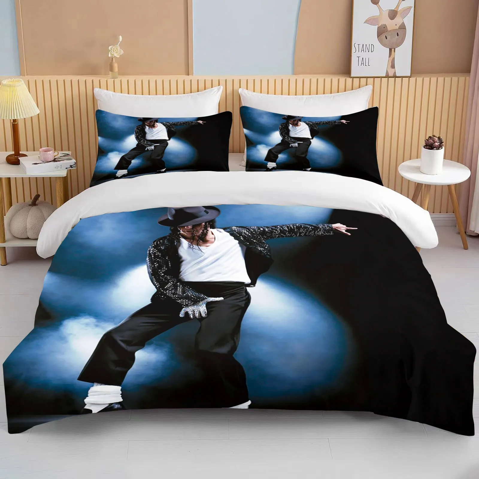 European and American pop star Bedding Set Duvet Covers Pillowcases Comforter Bedding Set Bedclothes Home Queen King Single
European and American pop star Bedding Set Duvet Covers Pillowcases Comforter Bedding Set Bedclothes Home Queen King Single