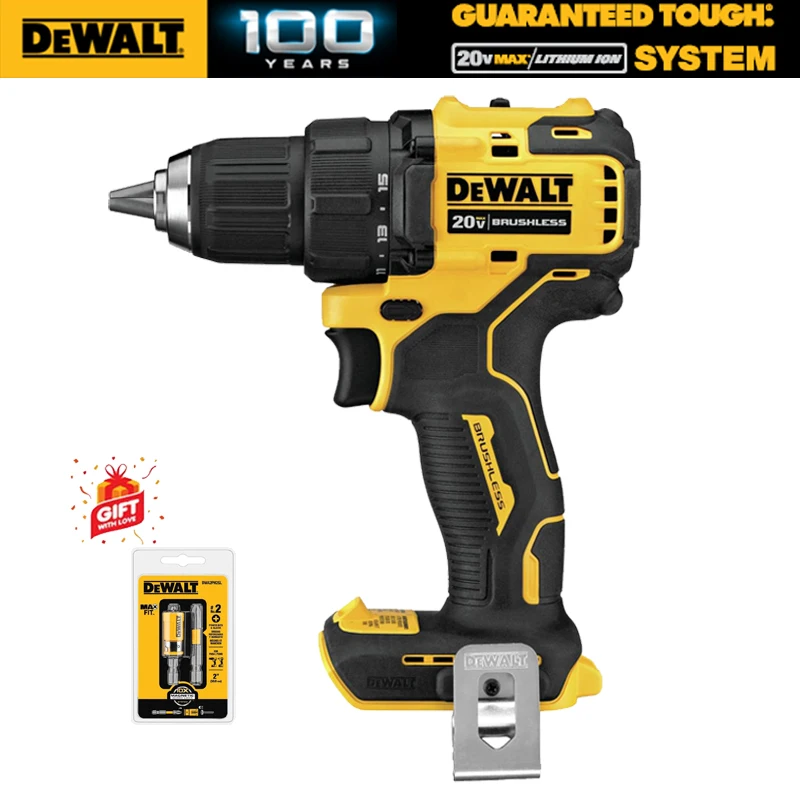 

DEWALT DCD708 Беспроводная компактная дрель с бесщеточным двигателем 1/2 в электрическая отвертка бытовой 20 в макс. Электроинструмент DCD708B