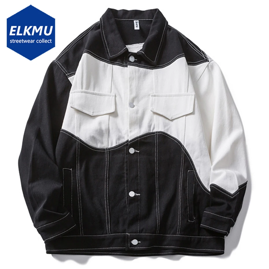 Streetwear Fashion Denim Jackets Black White Patchwork Harajuku Hip Hop Oversized Jackets Men's Y2K Jackets Coat Outwear
Streetwear Fashion Denim Jackets Black White Patchwork Harajuku Hip Hop Oversized Jackets Men's Y2K Jackets Coat Outwear