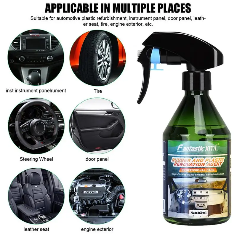Automotive Interior Retreading Agent Rubber Retreading Agent Leather Door Panel And Tire Glazing Interior Car Cleaner 260ml
Automotive Interior Retreading Agent Rubber Retreading Agent Leather Door Panel And Tire Glazing Interior Car Cleaner 260ml