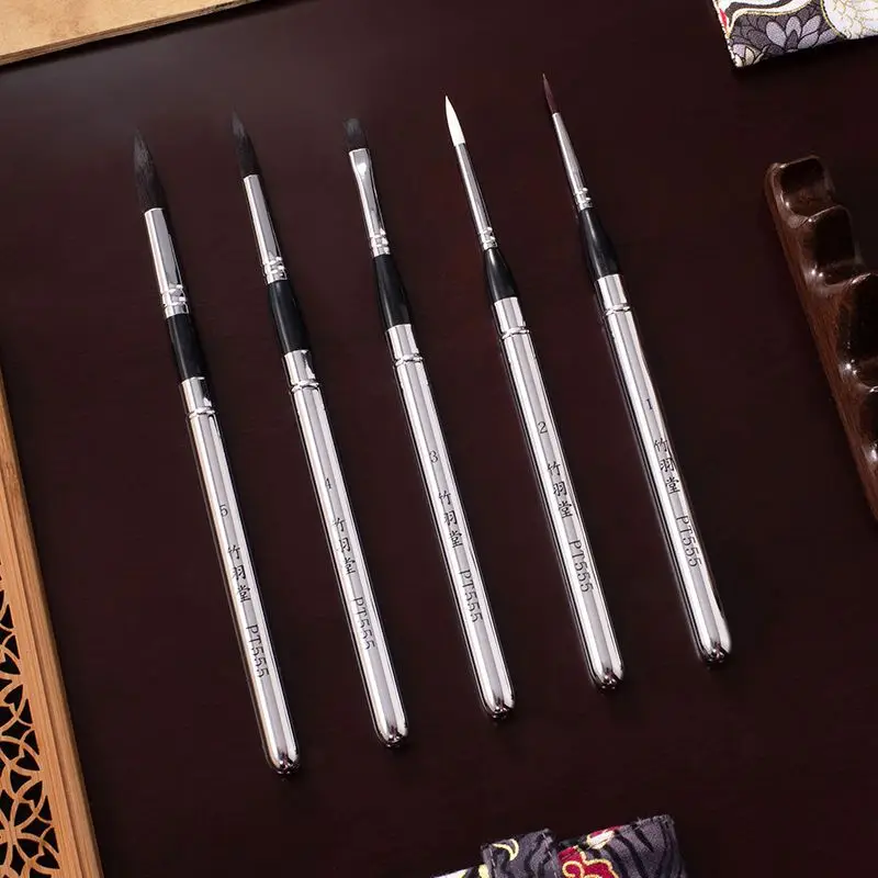 Art Paintbrush pt555-5 PCS/set Folding small silver Tube Painting Brush Travel Brush Portable Watercolor Brush Water Brush Set
Art Paintbrush pt555-5 PCS/set Folding small silver Tube Painting Brush Travel Brush Portable Watercolor Brush Water Brush Set