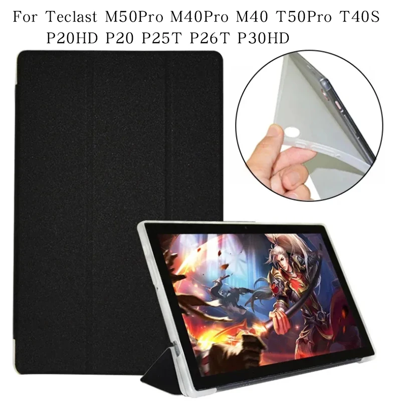 

Case For Teclast M50 Pro 10.1"Tablet,Newest TPU Soft Shell Cover For T40S T50pro P20HD M40 Air P20 M40Pro P25 P30HD M40S M40plus