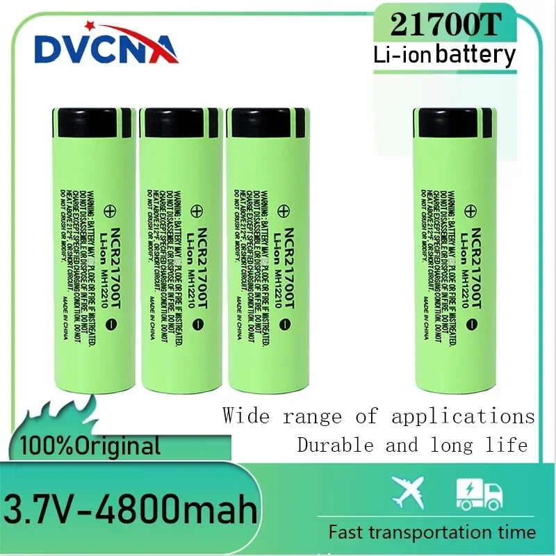 Original 21700 Battery 4800mAh NCR21700 48T 3.7v Lithium Rechargeable Batteries High Capacity for Flashlight Toys HD Cell
Original 21700 Battery 4800mAh NCR21700 48T 3.7v Lithium Rechargeable Batteries High Capacity for Flashlight Toys HD Cell