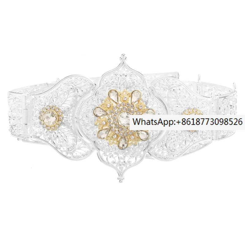 Caucasus's Latest Girdle Belt Rhinestone Inlaid Perfect Fashion Girdle Girl For The Wedding Party Metal Waist Chain
Caucasus's Latest Girdle Belt Rhinestone Inlaid Perfect Fashion Girdle Girl For The Wedding Party Metal Waist Chain