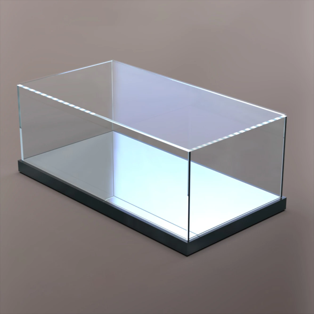 

Clear Acrylic Display Case with Mirror for Anime Figures/Toys/Car Model/Collectibles,Countertop Storage Box Dustproof Showcase