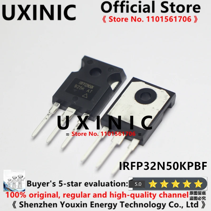 UXINIC 100% новый импортный оригинальный IRFP32N50KPBF IRFP32N50K TO-247 полевая МОП-трубка Efect 500 В 32A
UXINIC 100% новый импортный оригинальный IRFP32N50KPBF IRFP32N50K TO-247 полевая МОП-трубка Efect 500 В 32A