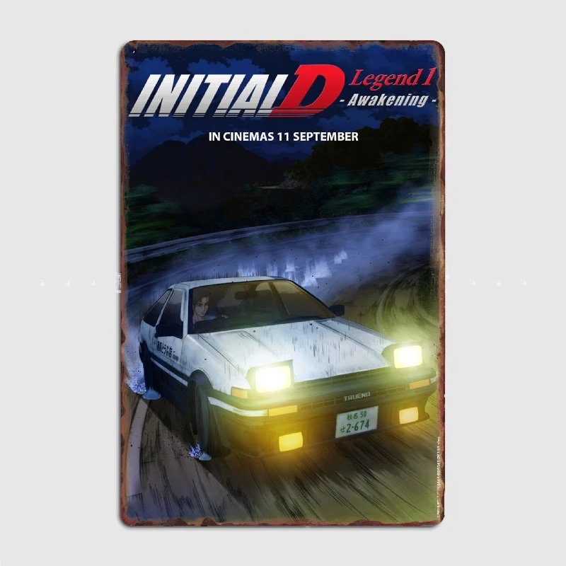 Initial D Poster Metal Sign Club Home Garage Club Create Decoration Tin Sign Poster Room Wall Decor
Initial D Poster Metal Sign Club Home Garage Club Create Decoration Tin Sign Poster Room Wall Decor