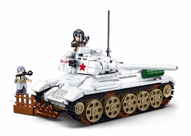 518PCS T34-85 Medium Tank Building Blocks WW2 Heavy Tank Chariot Soldier Figures Model Bricks Set Educational Toys Gifts For Kid 518PCS T34-85 Medium Tank Building Blocks WW2 Heavy Tank Chariot Soldier Figures Model Bricks Set Educational Toys Gifts For Kid