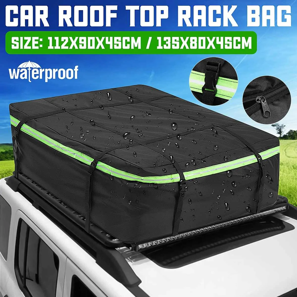 Багажная сумка на крышу автомобиля 420D 112X90X4 5 см/135x80x45 см, универсальная для транспортных средств, внедорожников, фургонов
Багажная сумка на крышу автомобиля 420D 112X90X4 5 см/135x80x45 см, универсальная для транспортных средств, внедорожников, фургонов