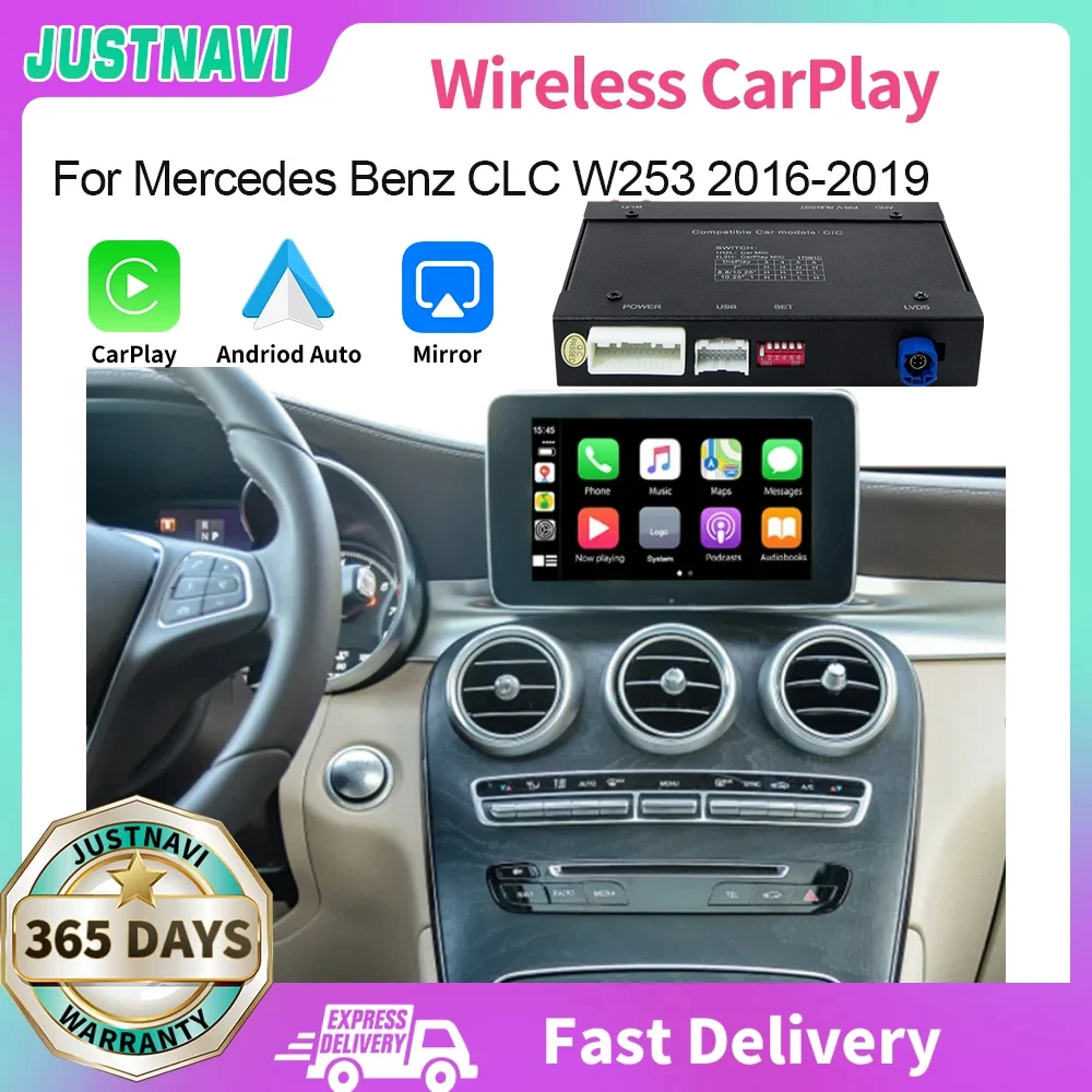JUSTNAVI для Mercedes Benz CLC W253 2016 - 2019 NTG 5,0 Carplay, записывающее устройство AI BOX, записывающее беспроводное радио Apple AirPlay, система Linux
JUSTNAVI для Mercedes Benz CLC W253 2016 - 2019 NTG 5,0 Carplay, записывающее устройство AI BOX, записывающее беспроводное радио Apple AirPlay, система Linux
