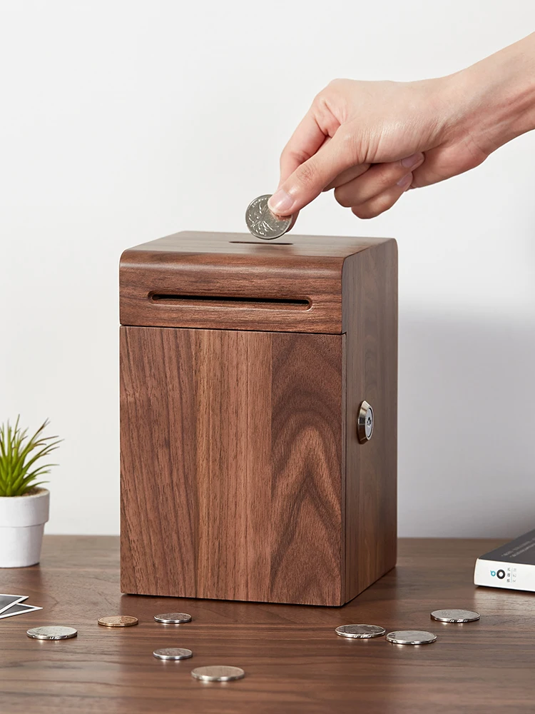 Coin Bank for Adults, It Can Be Stored at Home, and Children Can Not Take Only-in-No-out Large Capacity Saving Box Solid Wood
Coin Bank for Adults, It Can Be Stored at Home, and Children Can Not Take Only-in-No-out Large Capacity Saving Box Solid Wood