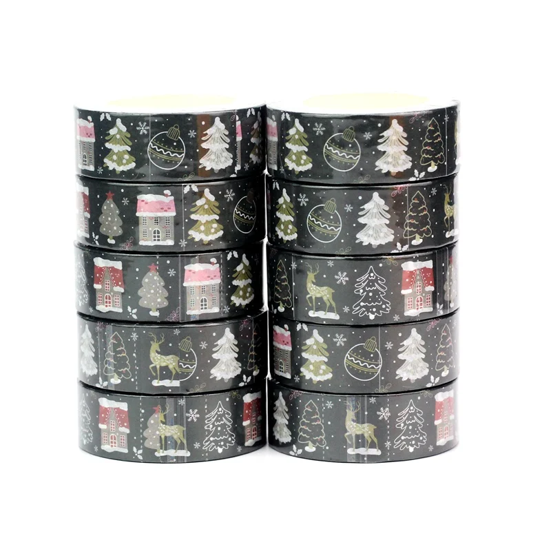 Bulk 10PCS./Lot Decorative Winter & Christmas House Washi Tapes for Journal Gift Wrap Adhesive Masking Tape Cute Papeleria
Bulk 10PCS./Lot Decorative Winter & Christmas House Washi Tapes for Journal Gift Wrap Adhesive Masking Tape Cute Papeleria
