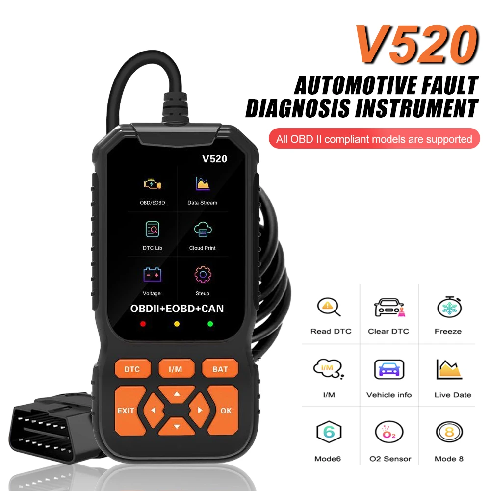 1PCS OBD2 Scanner Professional Car Engine Fault Reader Diagnostic Tester Car Diagnostic Detector Engine Automatic Scan Tools
1PCS OBD2 Scanner Professional Car Engine Fault Reader Diagnostic Tester Car Diagnostic Detector Engine Automatic Scan Tools