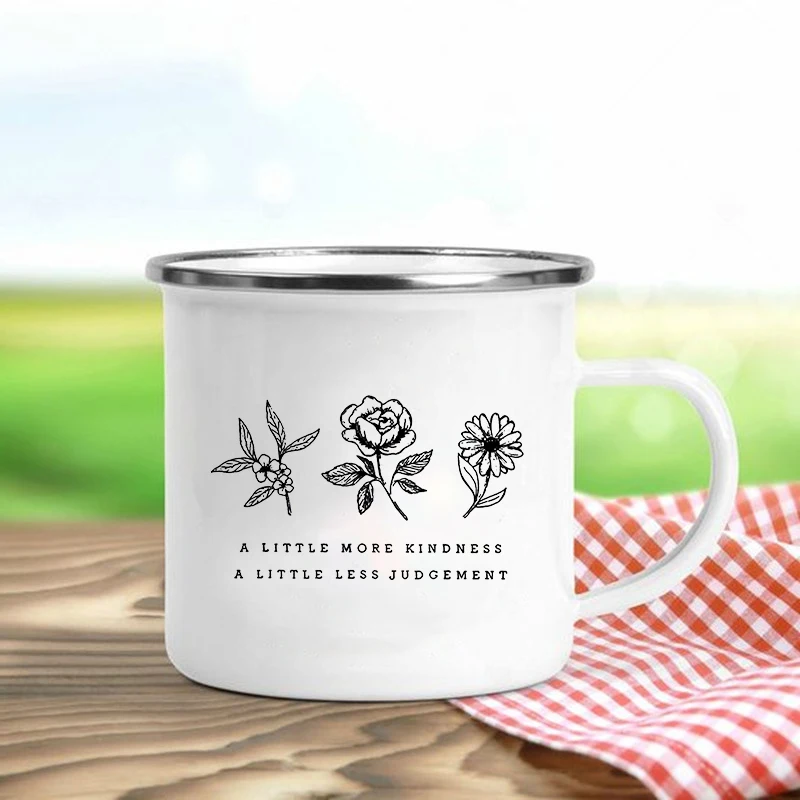 No Rain No Flower Printed Mug Creative Coffee Tea Enamel Cup Drinks Dessert Milk Cup Camping Vacation Mugs Handle Drinkware Gift
No Rain No Flower Printed Mug Creative Coffee Tea Enamel Cup Drinks Dessert Milk Cup Camping Vacation Mugs Handle Drinkware Gift