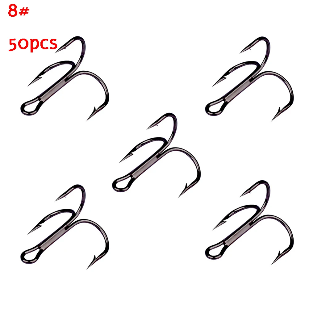 50pcs/Pack Fish Hooks Hard And Wear-resistant Fish Hook Binding Hair Hook High Carbon Steel Black Sharp Triple Hooks
50pcs/Pack Fish Hooks Hard And Wear-resistant Fish Hook Binding Hair Hook High Carbon Steel Black Sharp Triple Hooks