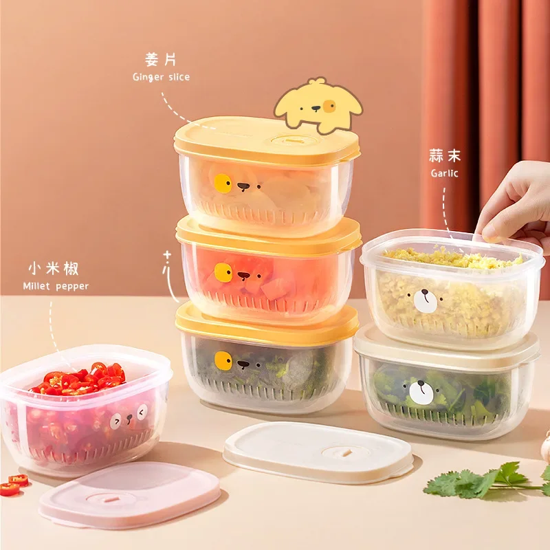 1PCS Kitchen Home Storage Box Refrigerator Onion Crisper Draining Square Vegetable Preparation Box Food Fruit Food Special
1PCS Kitchen Home Storage Box Refrigerator Onion Crisper Draining Square Vegetable Preparation Box Food Fruit Food Special