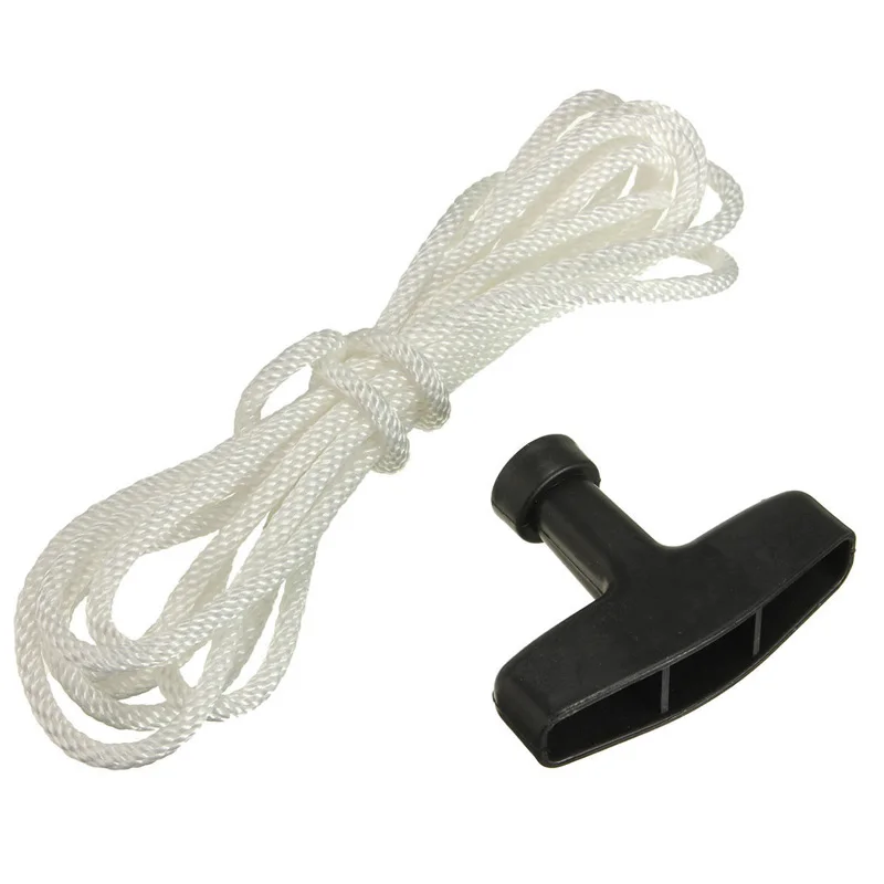 

1pcs Universal Lawnmowers Pull Handle Starter Start Cord Line Rope Engine Petrol Handle Drawstring For Most Petrol Lawnmower