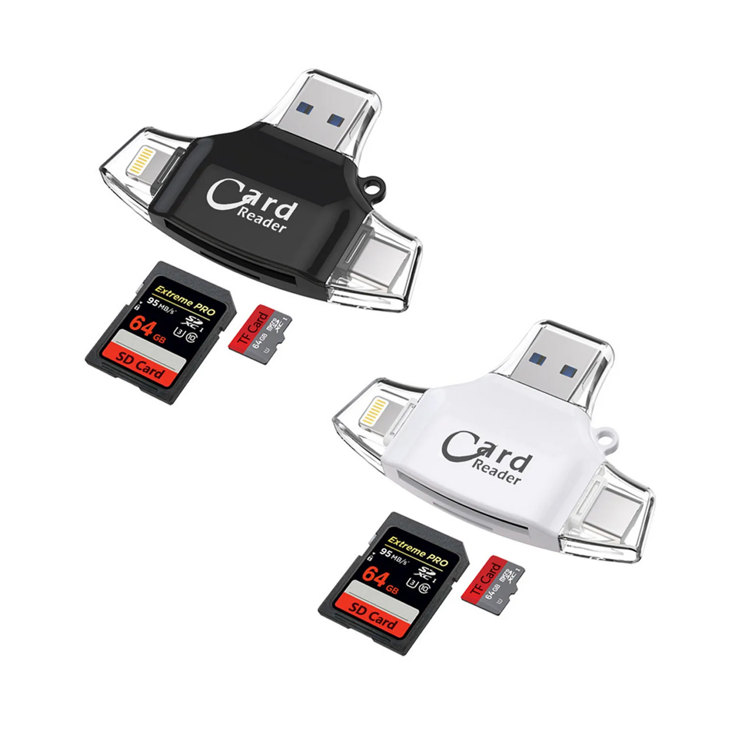 Elisona 4 in 1 Multifunctional Memory Card Reader Connector OTG Hub Adapter for iOS Android Smartphones Tablet PCs
Elisona 4 in 1 Multifunctional Memory Card Reader Connector OTG Hub Adapter for iOS Android Smartphones Tablet PCs