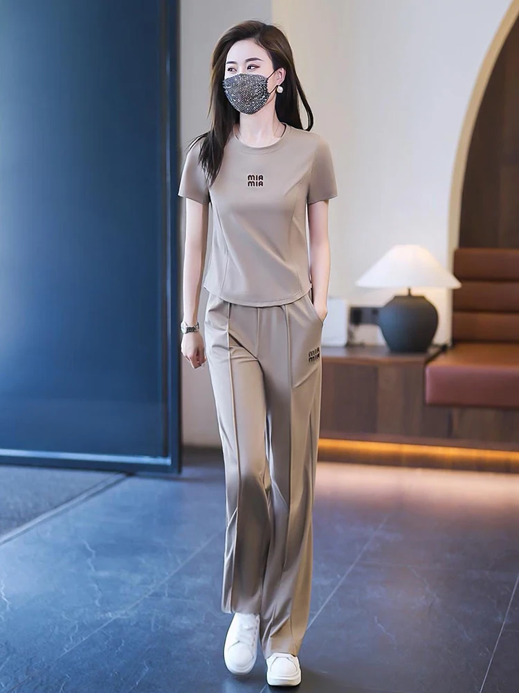 Summer Green Casual Sports Suit Women Running Tracksuit New 2023 Oversized O Neck Short Sleeved T Shirts+Straight Pants Suit 4XL
Summer Green Casual Sports Suit Women Running Tracksuit New 2023 Oversized O Neck Short Sleeved T Shirts+Straight Pants Suit 4XL