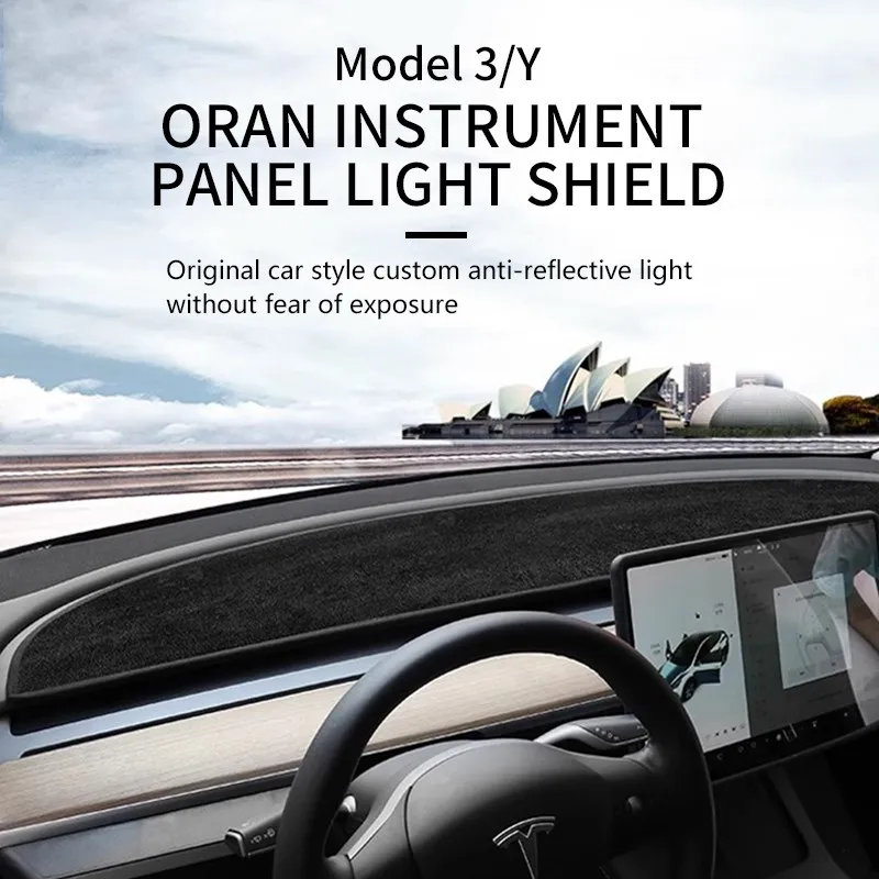 Top Flannel Dashboard Cover Pad For Tesla Model 3 Y Sunshade Protector Anti-UV Dash Mat Sun-shading Non-slip Car Accessories
Top Flannel Dashboard Cover Pad For Tesla Model 3 Y Sunshade Protector Anti-UV Dash Mat Sun-shading Non-slip Car Accessories