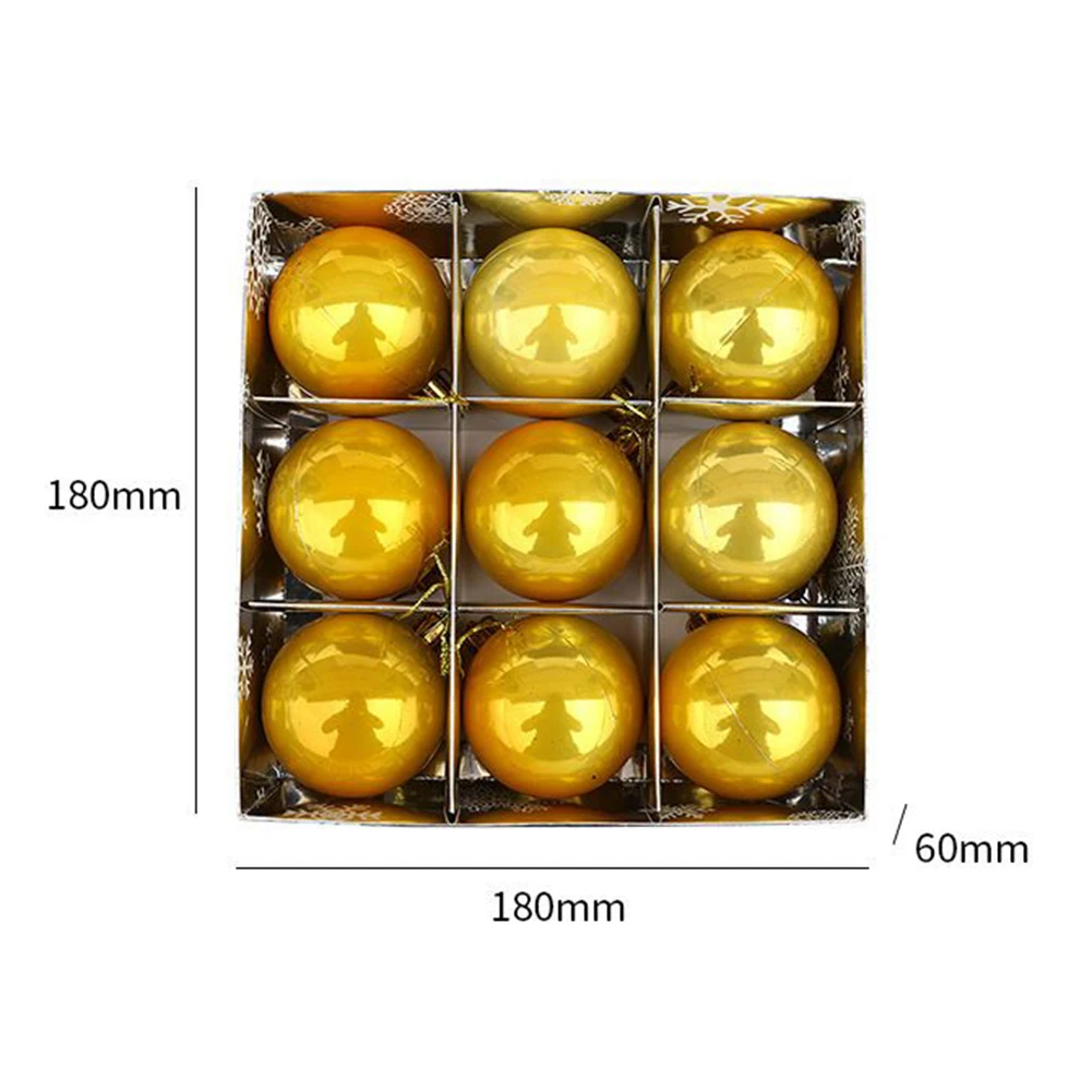 Christmas Decor Christmas Balls Baubles Christmas Tree Lightweight 6cm Diameter 9Pcs/box Hotel Office Buildings
Christmas Decor Christmas Balls Baubles Christmas Tree Lightweight 6cm Diameter 9Pcs/box Hotel Office Buildings