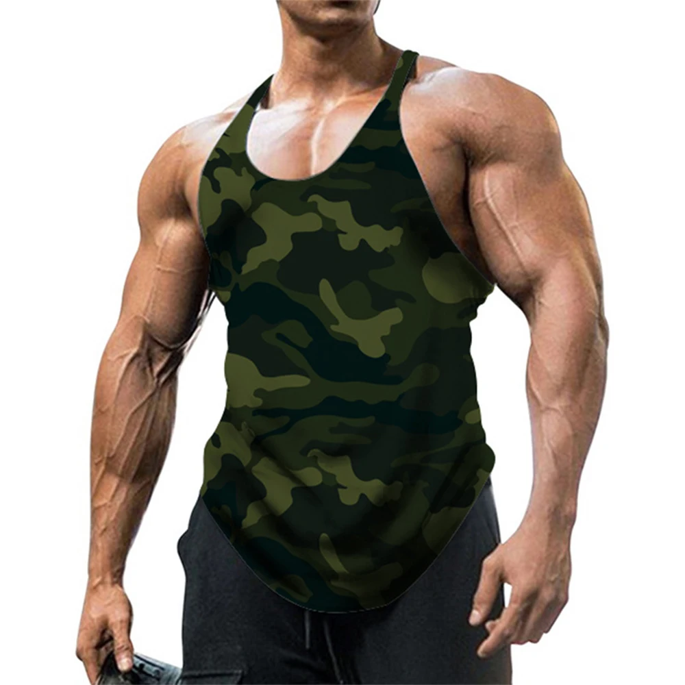 Mens Gym Vest Camouflage Tank Top Male Sleeveless Bodybuilding Singlet Tops Casual Sport Vest Mens Muscle Fit Workout Fitness
Mens Gym Vest Camouflage Tank Top Male Sleeveless Bodybuilding Singlet Tops Casual Sport Vest Mens Muscle Fit Workout Fitness