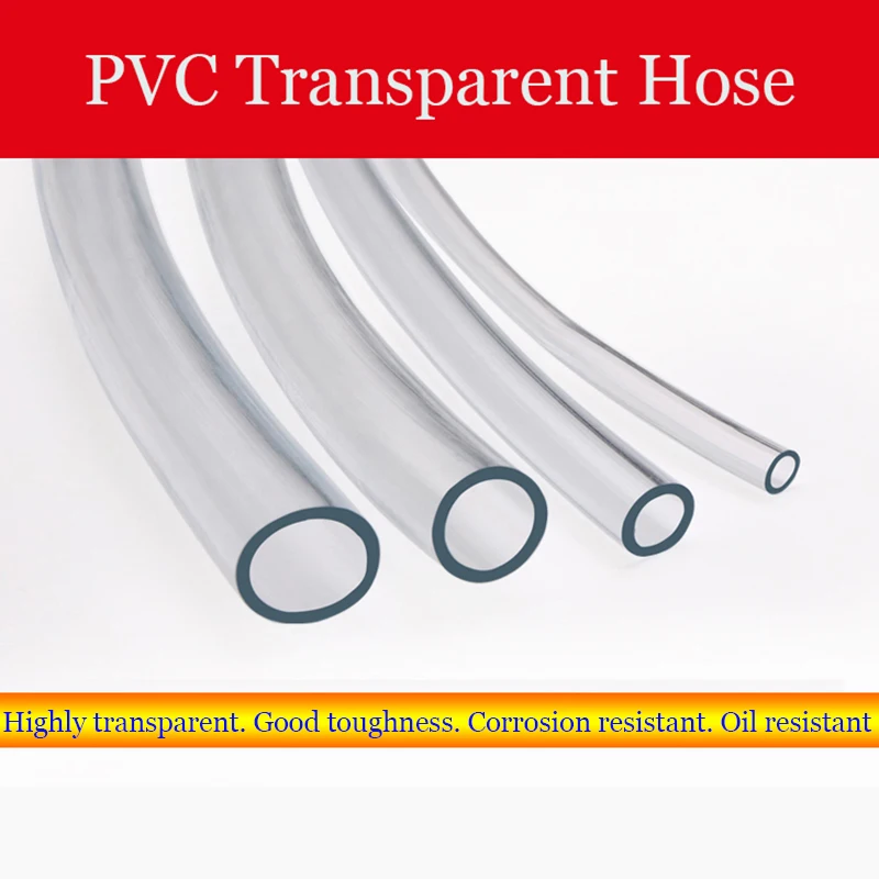 1m PVC Transparent Hose High Quality Water Pump Tube 2~25mm Cold-proof Horizontal Pipe Fish Tank Water Change For Car Wash
1m PVC Transparent Hose High Quality Water Pump Tube 2~25mm Cold-proof Horizontal Pipe Fish Tank Water Change For Car Wash
