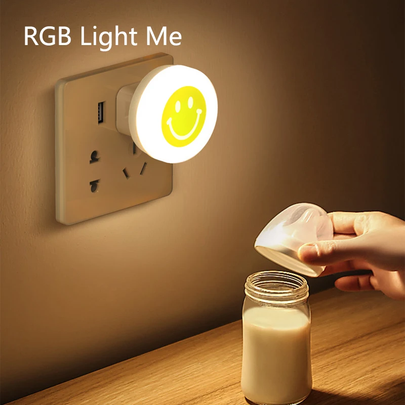 Mini Smile USB Night Light Portable Round DC 5V 1A LED Night Light Children Cute Bedroom Decoration Atmosphere Lamp
Mini Smile USB Night Light Portable Round DC 5V 1A LED Night Light Children Cute Bedroom Decoration Atmosphere Lamp