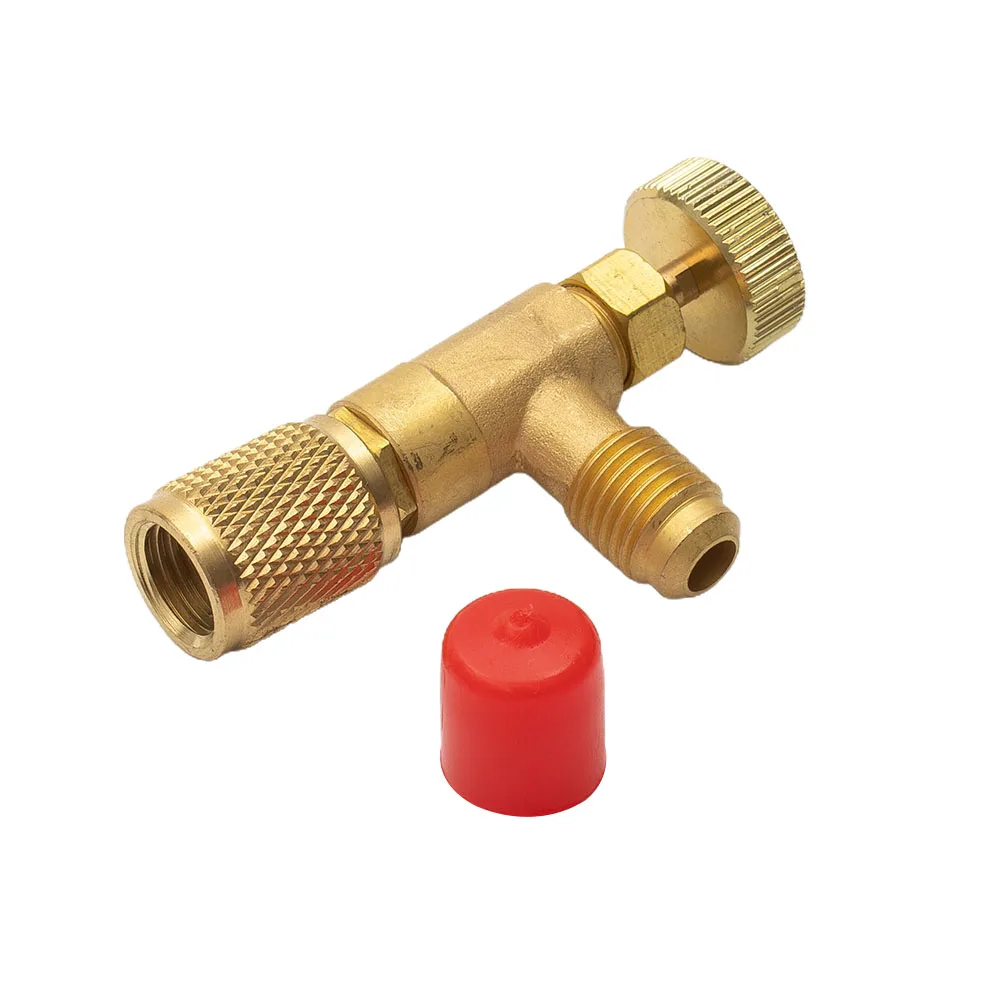 R22 R410A Air Conditioning Cooling Charging Adapter 1/4" 5/16" Fluoride Safety Valve Control Valve Household Refrigeration Tool
R22 R410A Air Conditioning Cooling Charging Adapter 1/4" 5/16" Fluoride Safety Valve Control Valve Household Refrigeration Tool