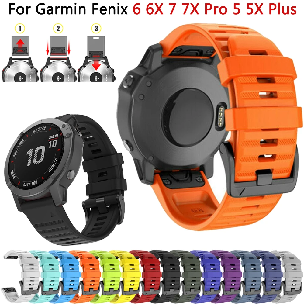 Quickfit Watch Strap For Garmin Fenix 7 7X 6X 6 Pro 5X 5 Plus 945 955 Band 22mm 26mm Epix Gen 2 Mk1 Mk2i Silicone Sport Bracelet
Quickfit Watch Strap For Garmin Fenix 7 7X 6X 6 Pro 5X 5 Plus 945 955 Band 22mm 26mm Epix Gen 2 Mk1 Mk2i Silicone Sport Bracelet