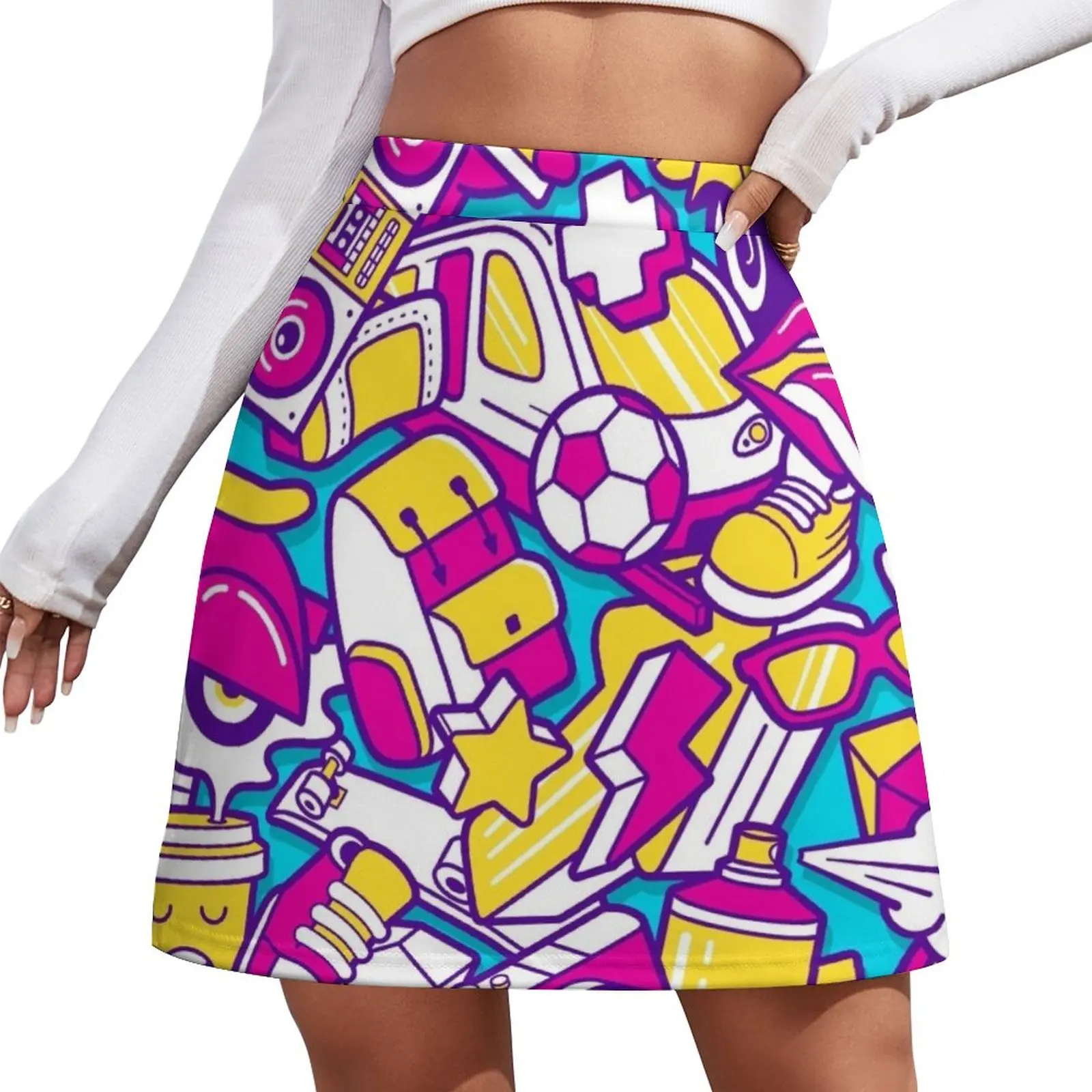 80's Retro Throwback Mini Skirt rave outfits for women korean style women clothing Clothes for summer
80's Retro Throwback Mini Skirt rave outfits for women korean style women clothing Clothes for summer