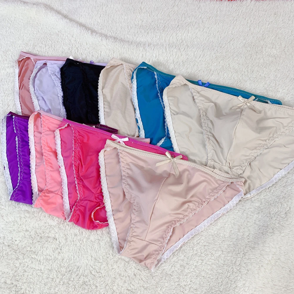Soft Comfortable Women Panties For Men Ice Silk Sheer Bulge Pouch Bikini Briefs Summer Seemless Underwear Gay Underpants A50
Soft Comfortable Women Panties For Men Ice Silk Sheer Bulge Pouch Bikini Briefs Summer Seemless Underwear Gay Underpants A50