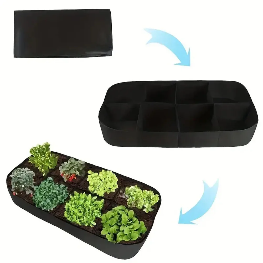 Fabric Raised Garden Bed Plant Grow Bags For Vegetables Potatoes Flowers Non-woven Fabric 120*60*30cm 180*90*30cm
Fabric Raised Garden Bed Plant Grow Bags For Vegetables Potatoes Flowers Non-woven Fabric 120*60*30cm 180*90*30cm