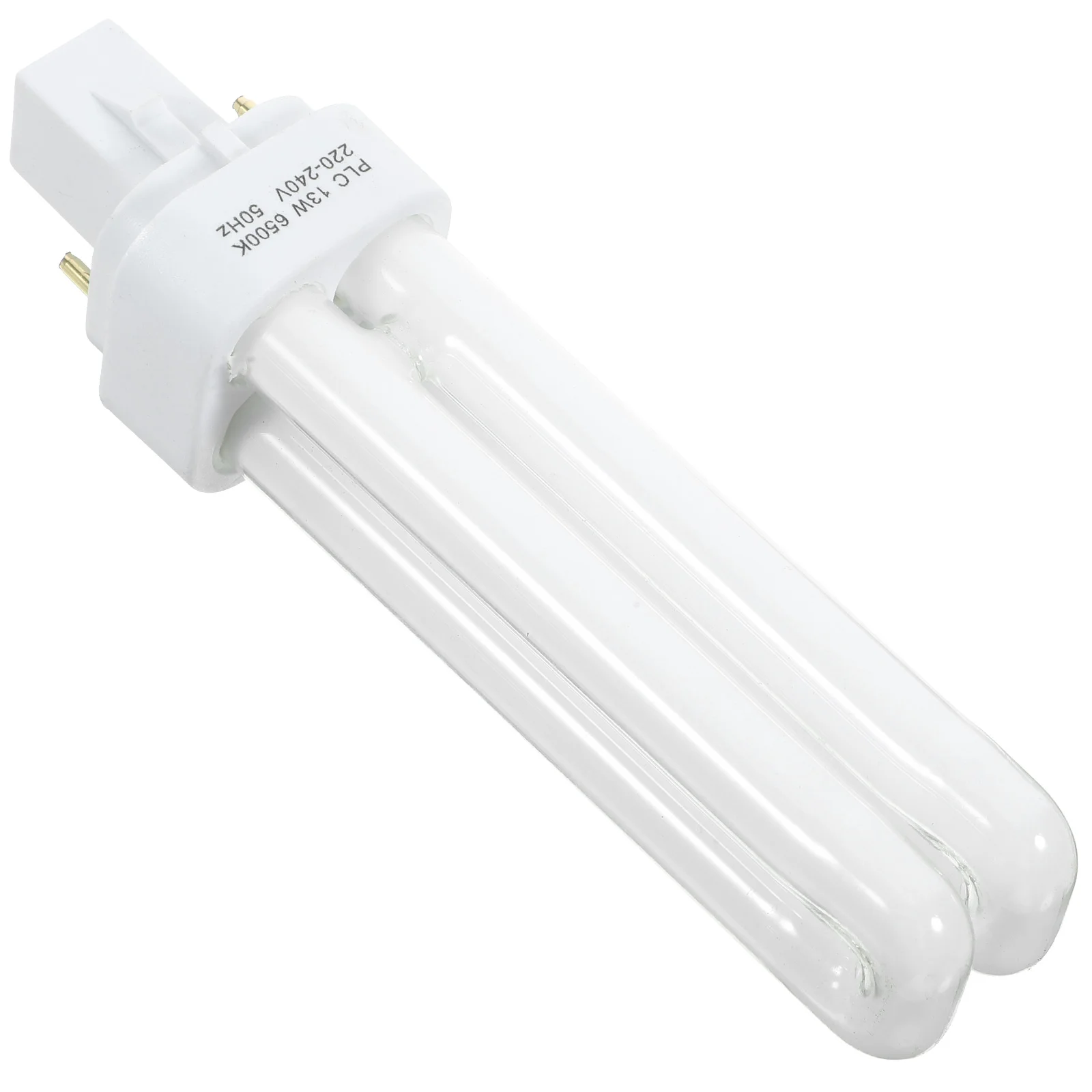 

4 Pcs Energy Saving Lamp Double Tube Bulb Fluorescent Light Bulbs Compact 13W 2 Prong Plug LED