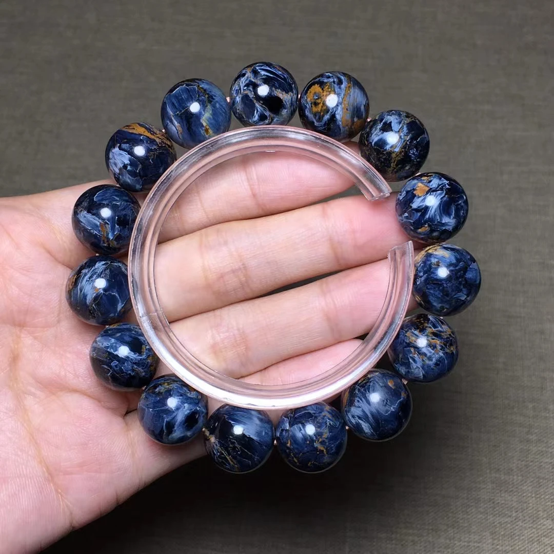 Натуральный Синий браслет из искусственной кожи, стрейчевое ожерелье 14,2 мм из Намибии AAAAAA 
Натуральный Синий браслет из искусственной кожи, стрейчевое ожерелье 14,2 мм из Намибии AAAAAA