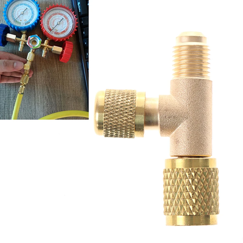 High Quality Brass Refrigerant Exhaust Valve Quick Air Exclusion Valve Release Gauge Pressure Valve Refrigerant Exhaust Valve x1 
High Quality Brass Refrigerant Exhaust Valve Quick Air Exclusion Valve Release Gauge Pressure Valve Refrigerant Exhaust Valve x1