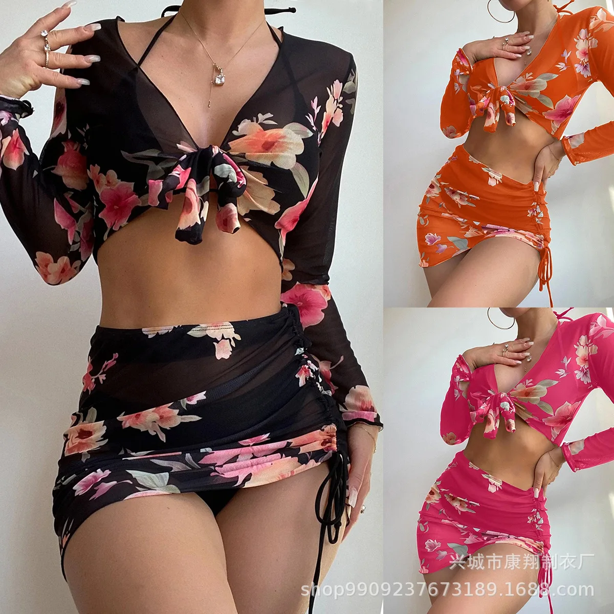 2023 New 4 Pieces Bikinis Set Women Sexy Swimwear Swimsuit Beach Skirt Bikini Set Cover Up Bathing Suit Swim Wear Biquini Female
2023 New 4 Pieces Bikinis Set Women Sexy Swimwear Swimsuit Beach Skirt Bikini Set Cover Up Bathing Suit Swim Wear Biquini Female