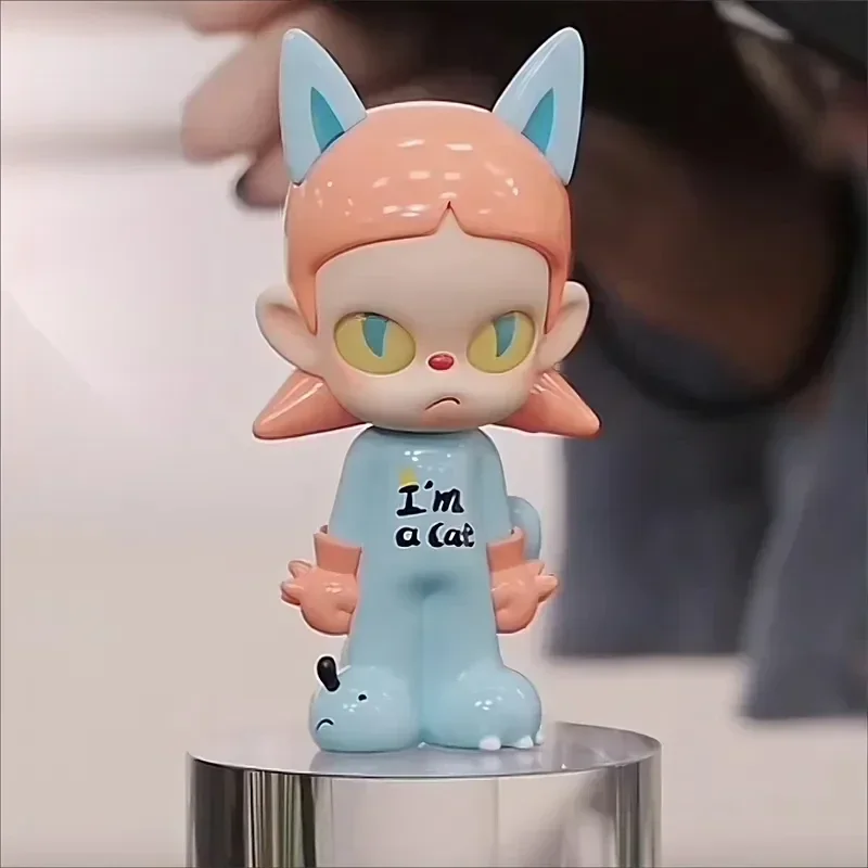 

POP MART Zsiga I Am A Cat Elevator Kawaii Doll Toy Caixas Collectible Figurine Surprise Model Toys Christmas Handmade Gifts