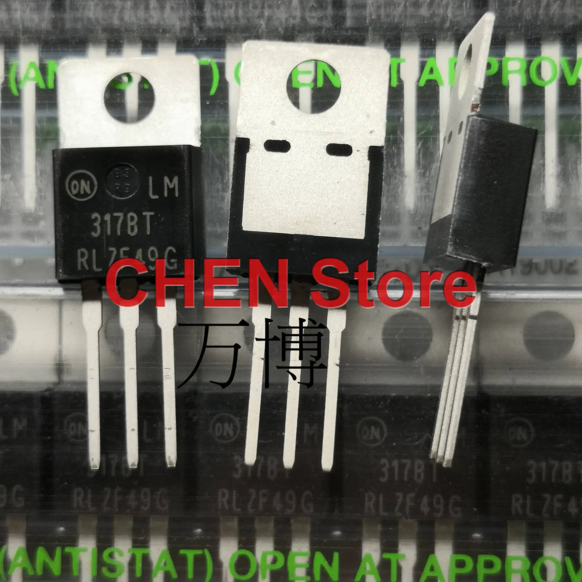 10 шт., линейный регулятор напряжения LM317BT TO-220 
10 шт., линейный регулятор напряжения LM317BT TO-220