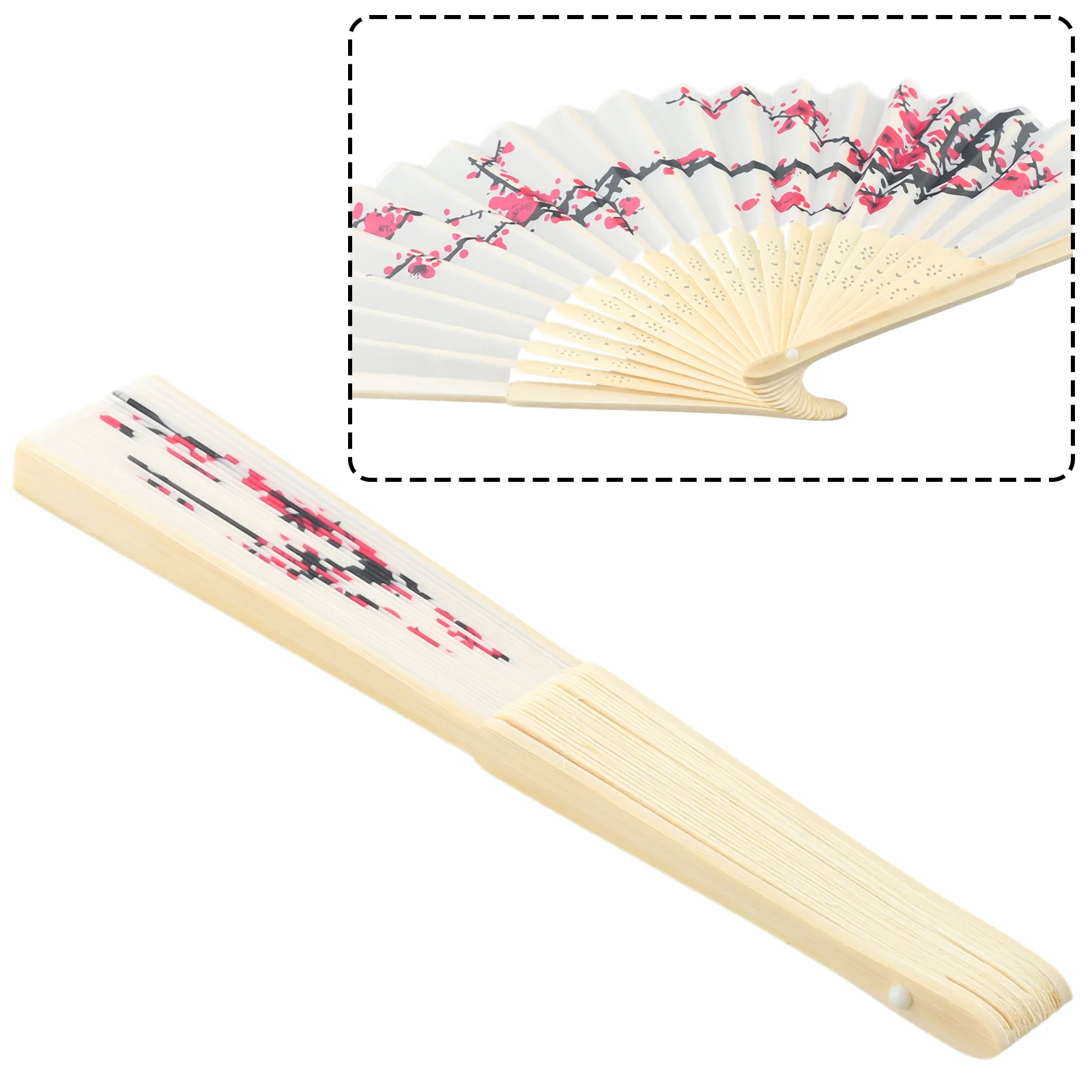 Vintage Silk Folding Fan Chinese Japanese Cherry Blossom Bamboo Folding Fan Tassel Dance Hand Fan Home Decor Ornament Craft Gift
Vintage Silk Folding Fan Chinese Japanese Cherry Blossom Bamboo Folding Fan Tassel Dance Hand Fan Home Decor Ornament Craft Gift